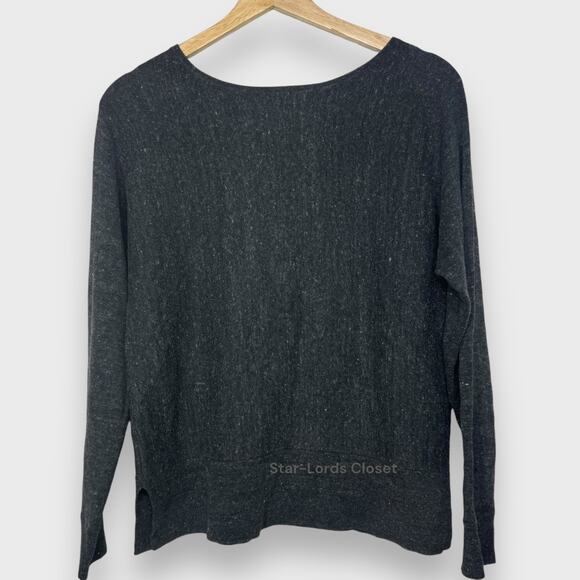 Banana Republic XS Charcoal Soft Grunge Knit Cotton Blend Pullover Sweater - Picture 1 of 6